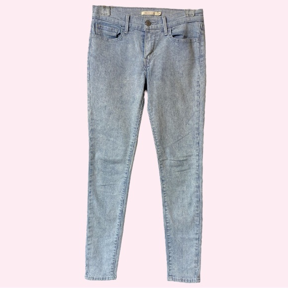 Sz 27 Levi jeans railroad stripe super skinny - Picture 3 of 8